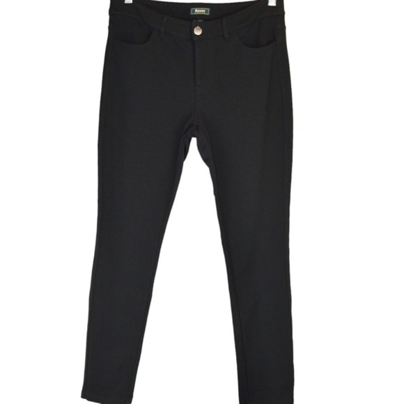 Roots Canada Stretchy Slim Leg Black Pants, Size Small - Picture 1 of 8
